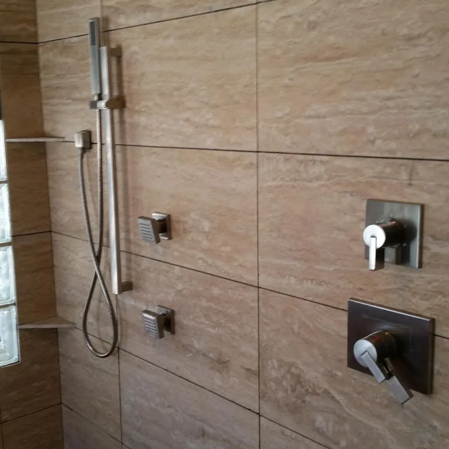 Shower fixture installation for Water Heater Replacement in Madison